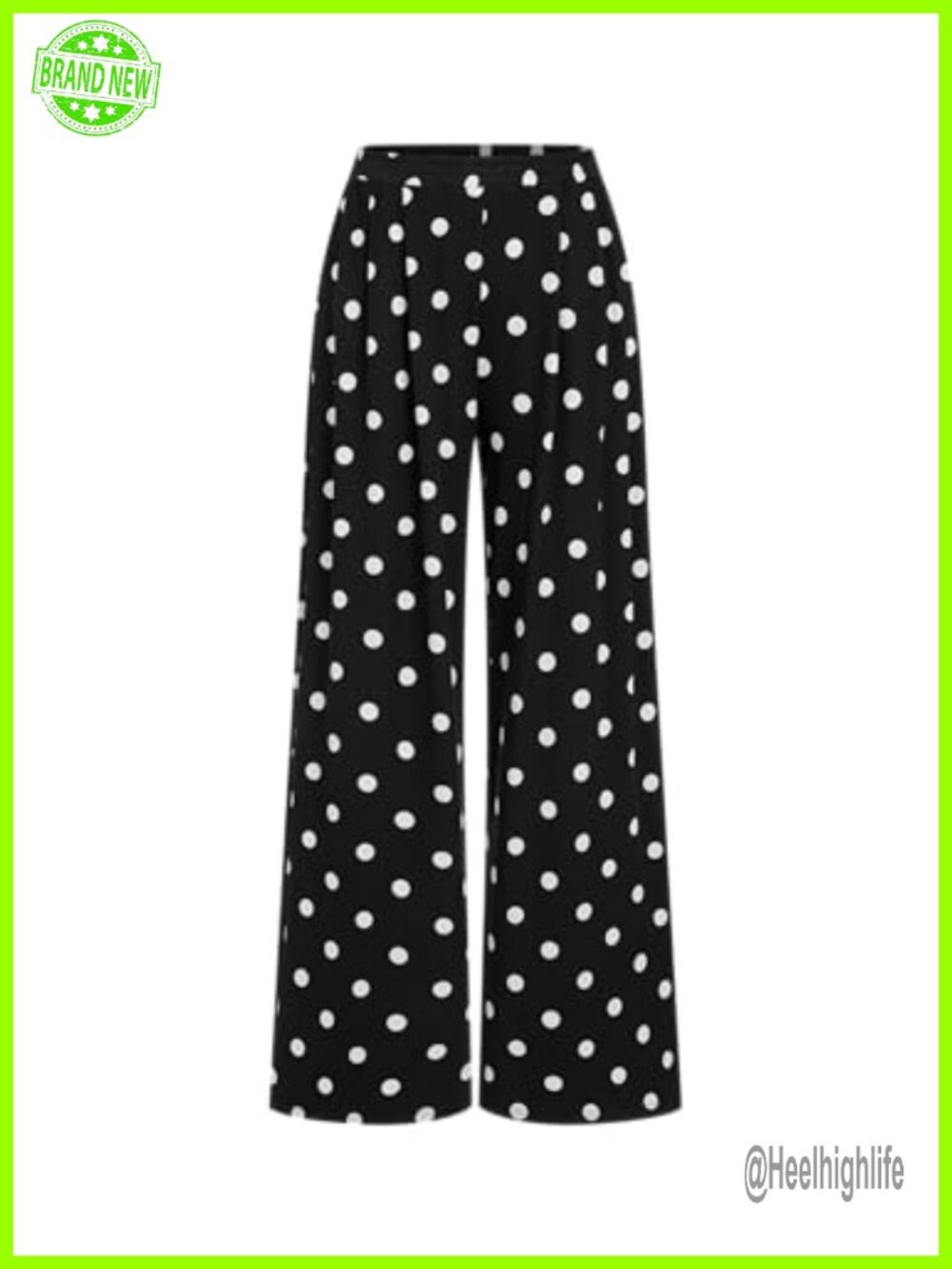 Wide Leg Palazzo Pants with Pockets Elastic Waist Flowy Summer Beach
